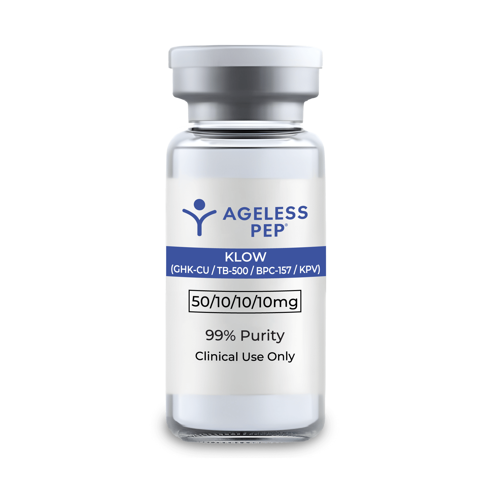 KLOW (GHK-CU / TB-500 / BPC-157 / KPV) - 50/10/10/10 mg Blend