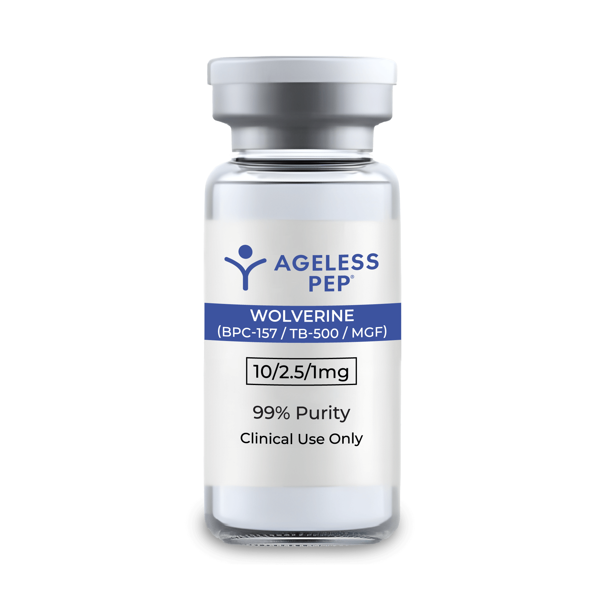 WOLVERINE (BPC-157 / TB-500 / MGF) - 10mg / 2.5mg / 1mg Blend